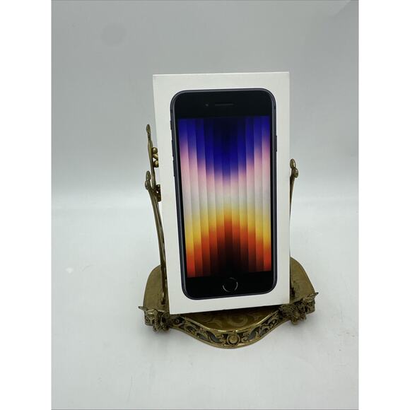 New/Sealed - Verizon Apple iPhone SE3, 64GB, Black - Prepaid Smartphone 🔒
